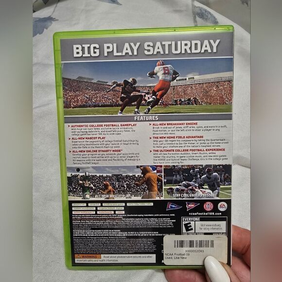 NCAA FOOTBALL 09 (Microsoft Xbox 360, 2008) COMPLETE - Picture 2 of 3